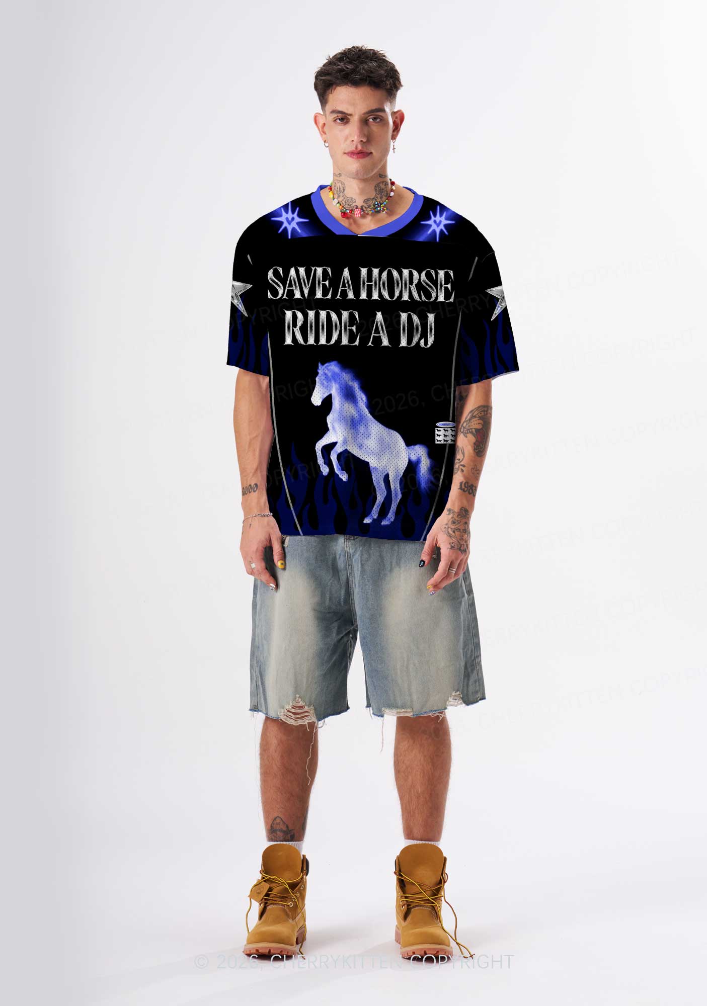 Ride A DJ Horse Y2K Sport Jersey Shirts Cherrykitten