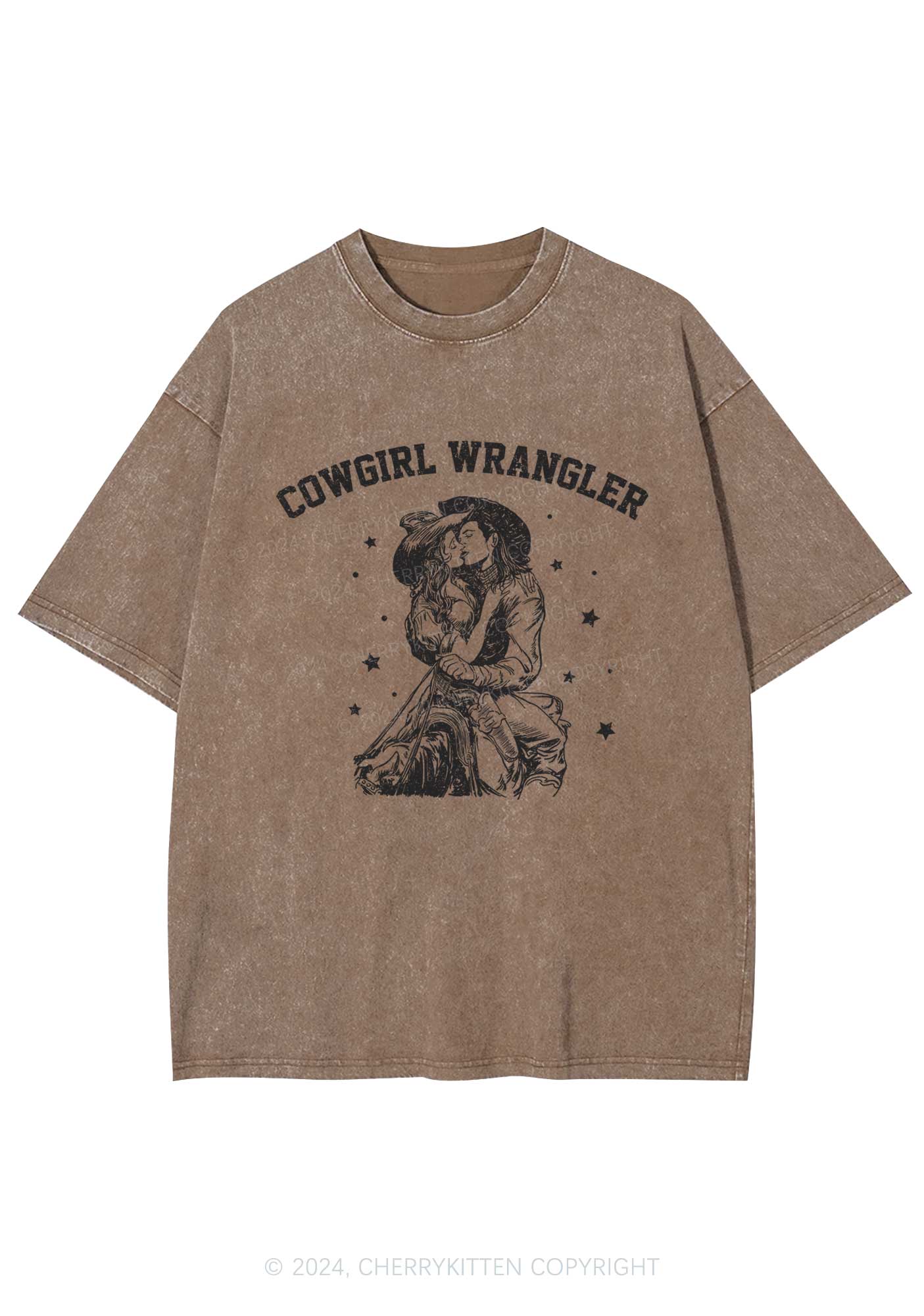 Cowgirl Wrangler Y2K Washed Tee Cherrykitten