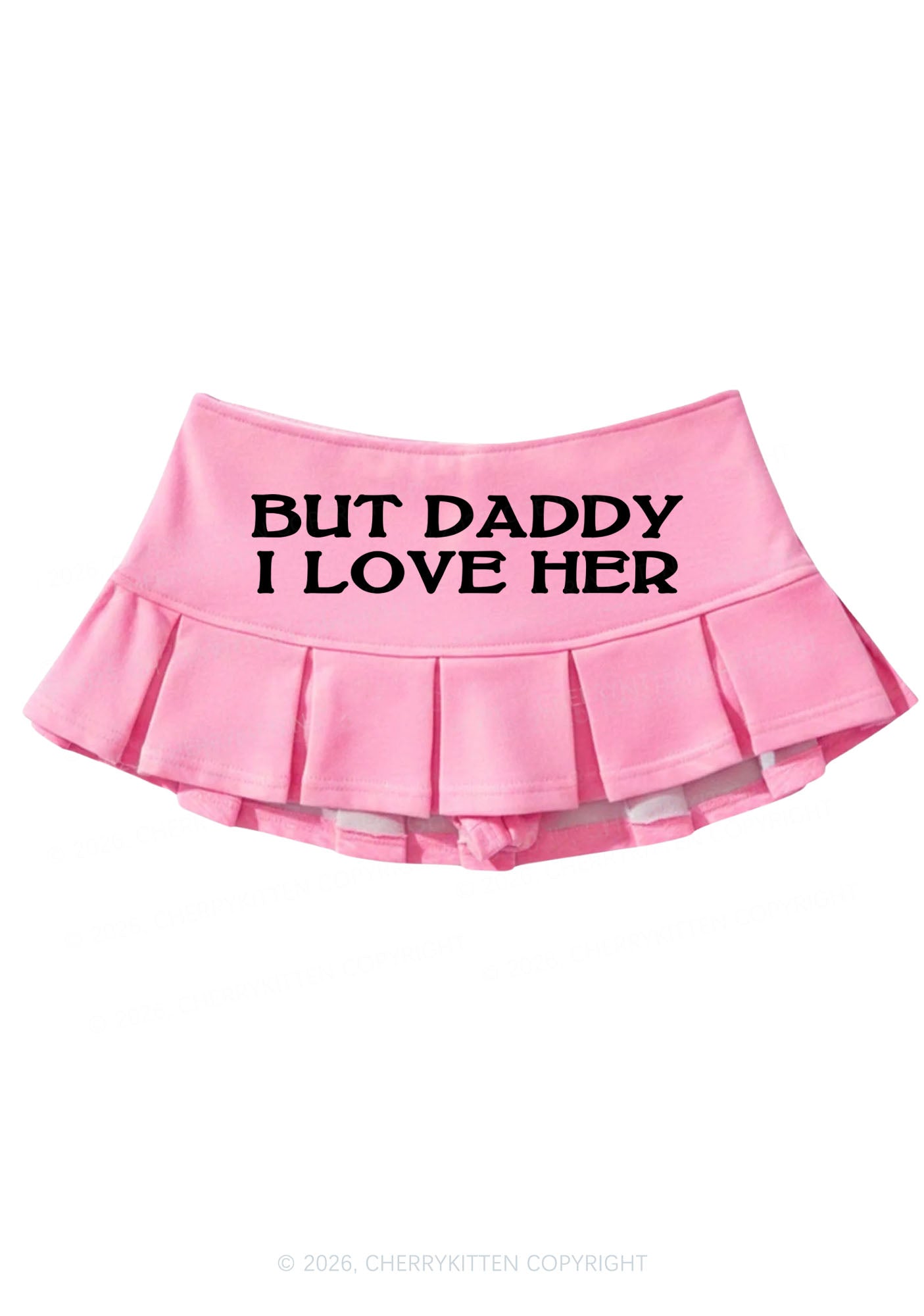 But Daddy I Love Her Pride Y2K Mini Pleated Skirts Cherrykitten