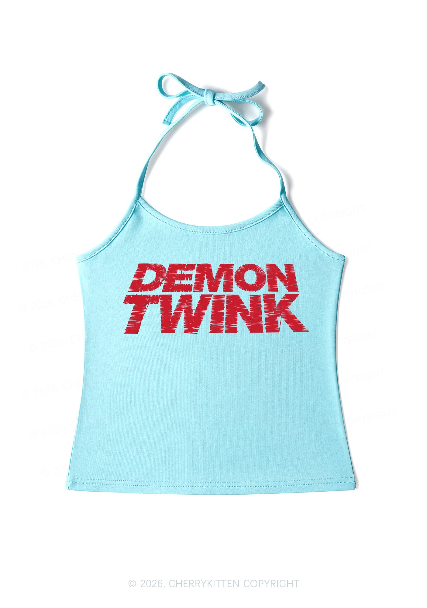 Demon Twink Pride Y2K Halter Neck Cami Cherrykitten