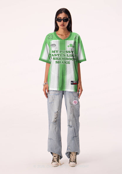 Custom My Puxxy Tastes Like Shamrock St Patricks Y2K Sport Jersey Shirts Cherrykitten