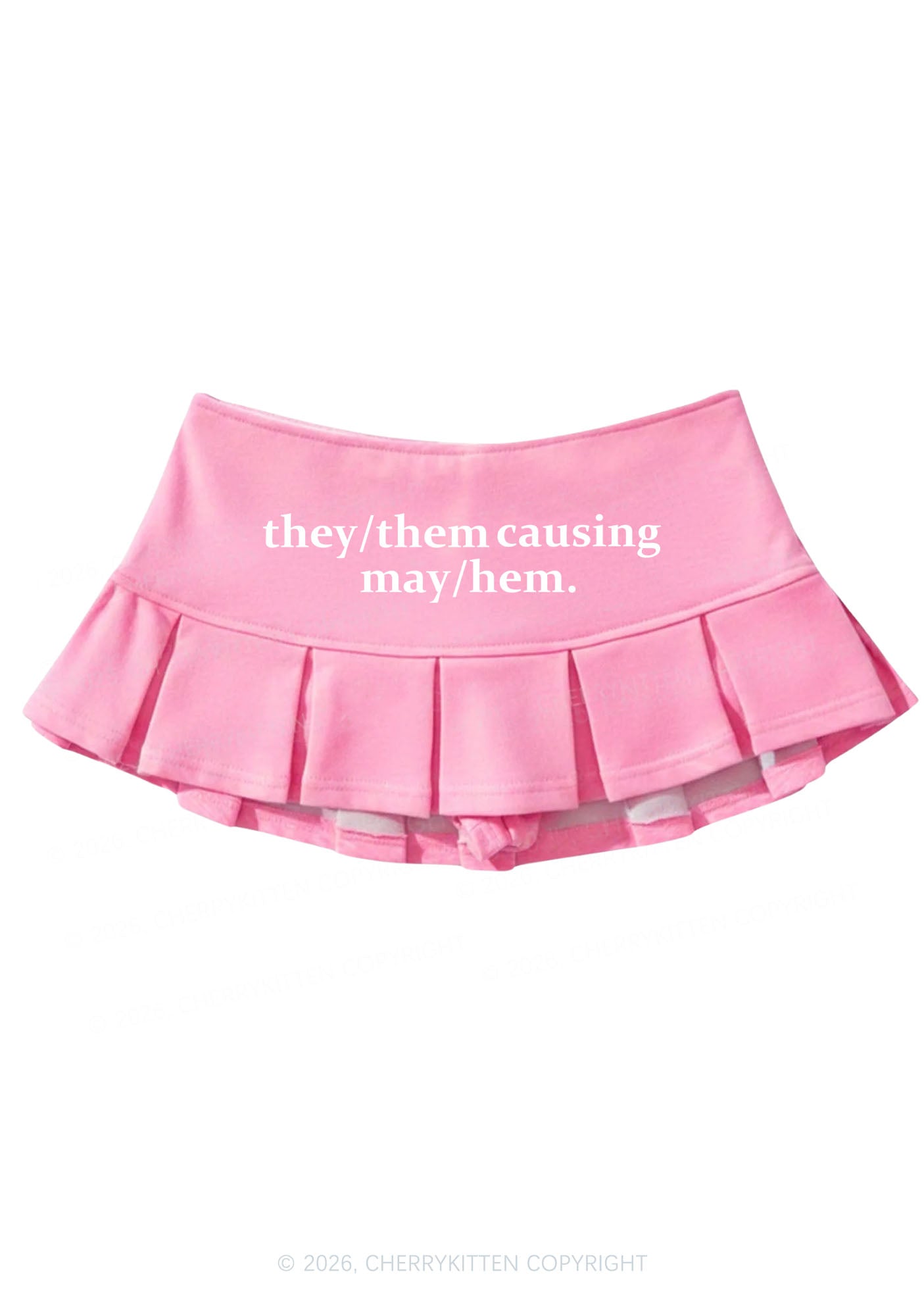 They Causing May Pride Y2K Mini Pleated Skirts Cherrykitten