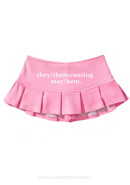 They Causing May Pride Y2K Mini Pleated Skirts Cherrykitten