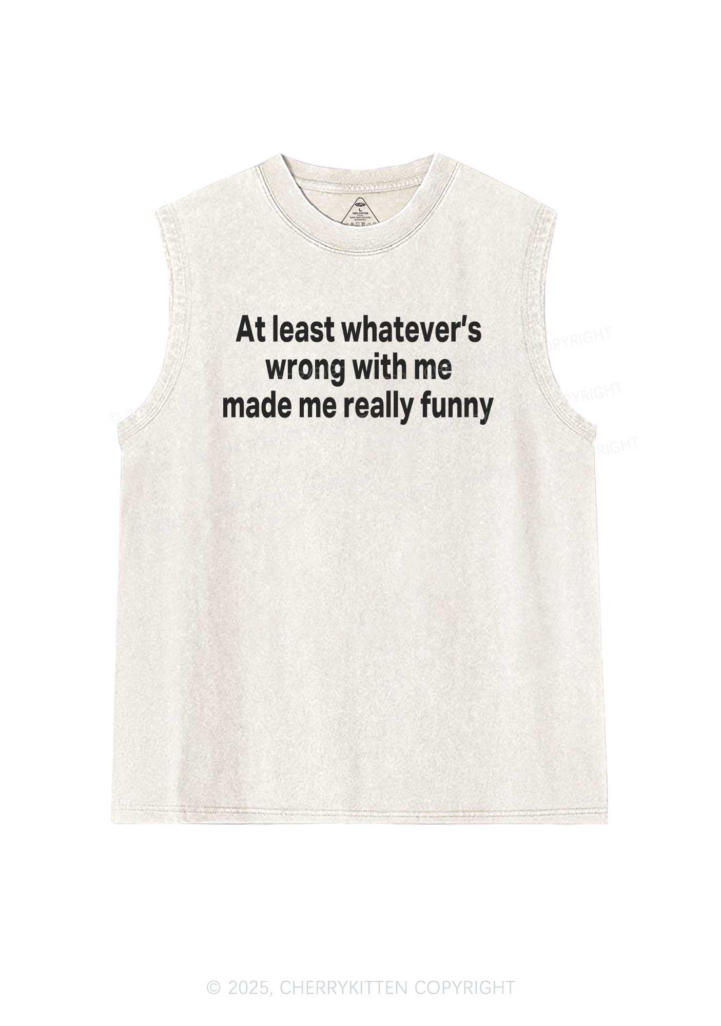 Made Me Really Funny Y2K Washed Tank Cherrykitten