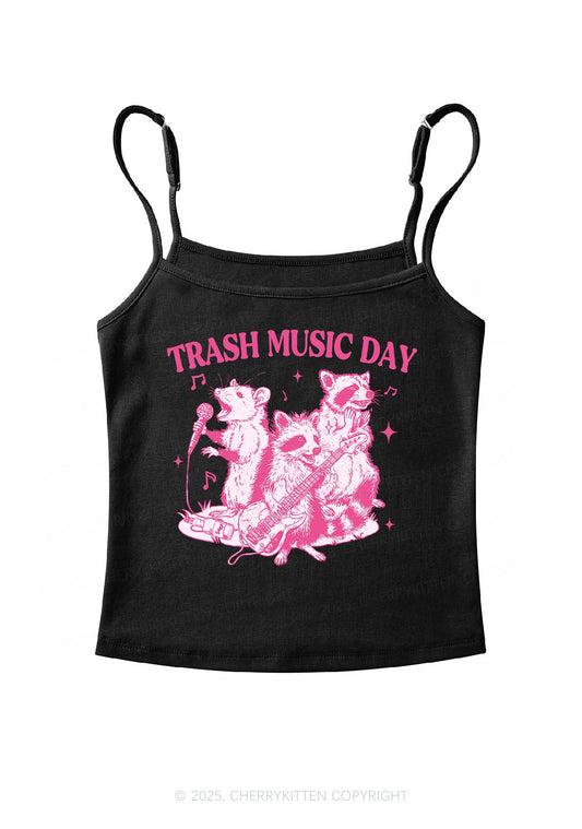 Trash Music Day Y2K Spaghetti Strap Cami Cherrykitten