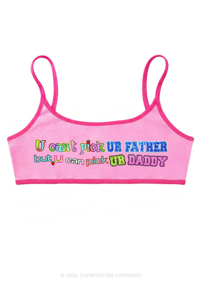 Pick Ur Daddy Y2K Super Crop Cami Cherrykitten