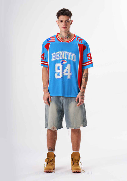 Light Blue Football Bunny Y2K Sport Jersey Shirts Cherrykitten