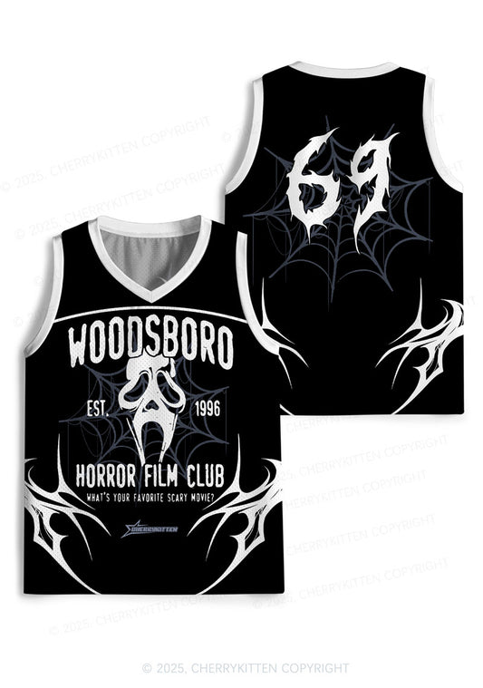 Custom Halloween Horror Film Club Y2K Sport Jersey Tank Cherrykitten