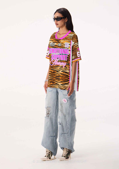 Emotional Support Mommy Y2K Sport Jersey Shirts Cherrykitten