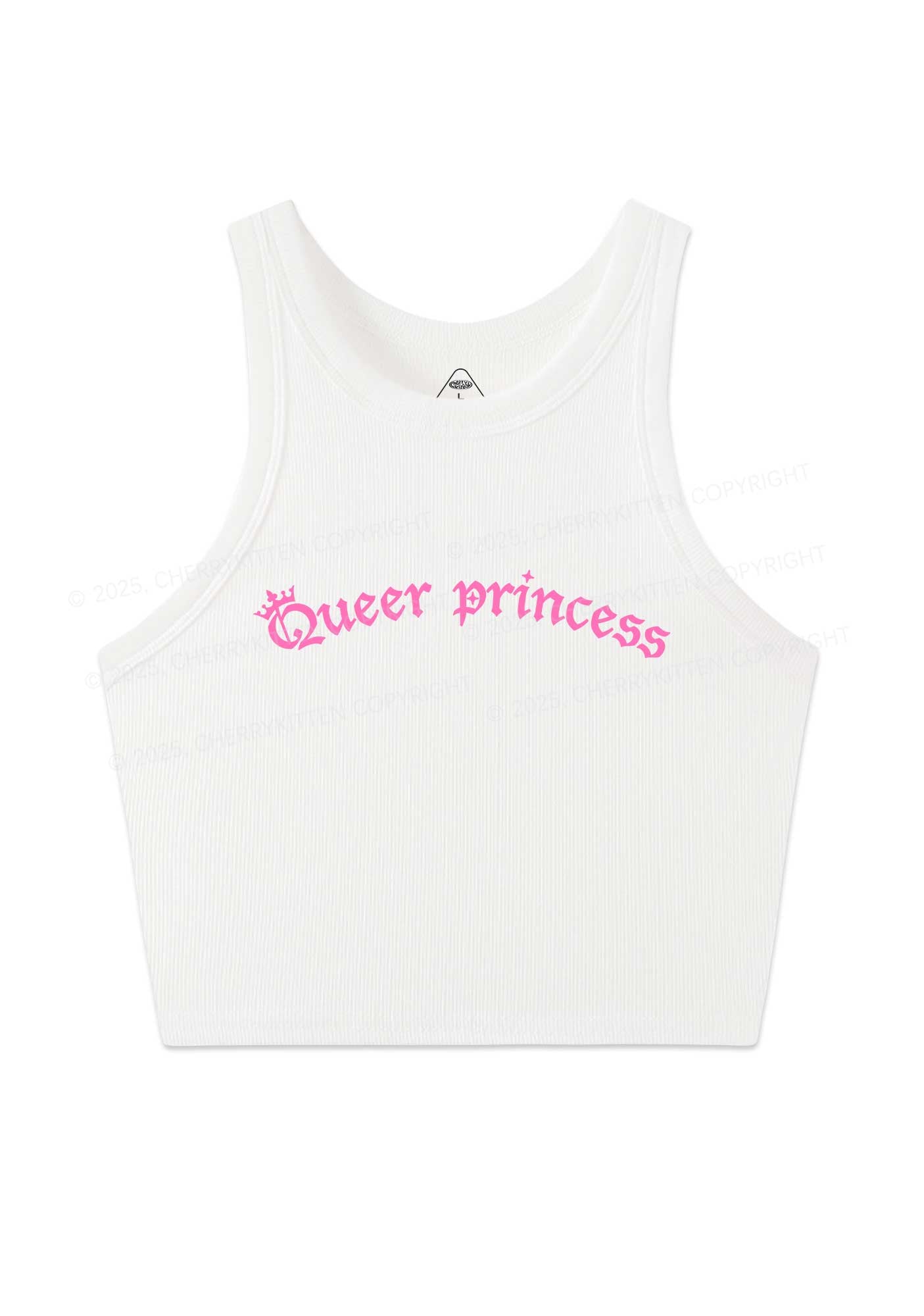 Gothic Queer Princess Pride Y2K Crop Tank Top Cherrykitten