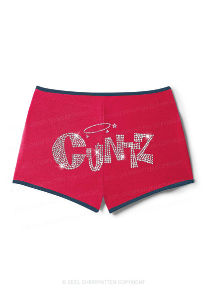 Rhinestone Cxntz Y2K Booty Shorts Cherrykitten