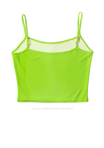 Brat Summer Y2K Mesh Cami Tank Cherrykitten