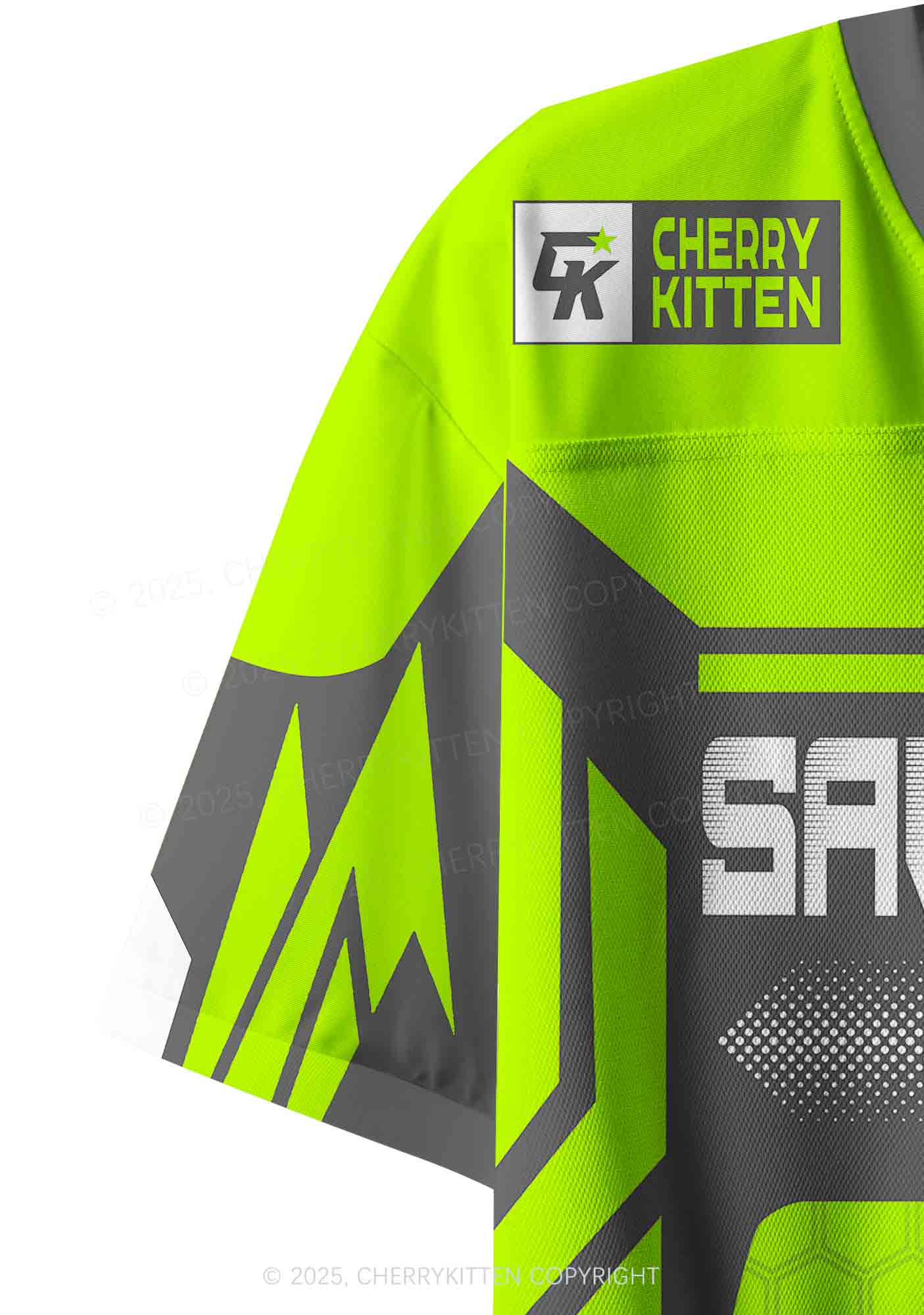 Custom Green Ride A DJ Y2K Crop Sport Jersey Shirts Cherrykitten