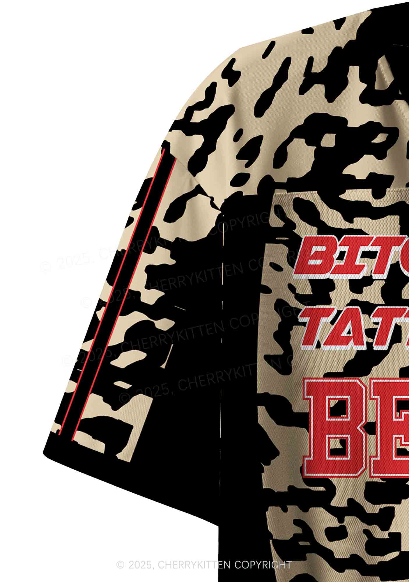 Custom Bxxches With Tattoos Fxxk Better Y2K Crop Sport Jersey Shirts Cherrykitten