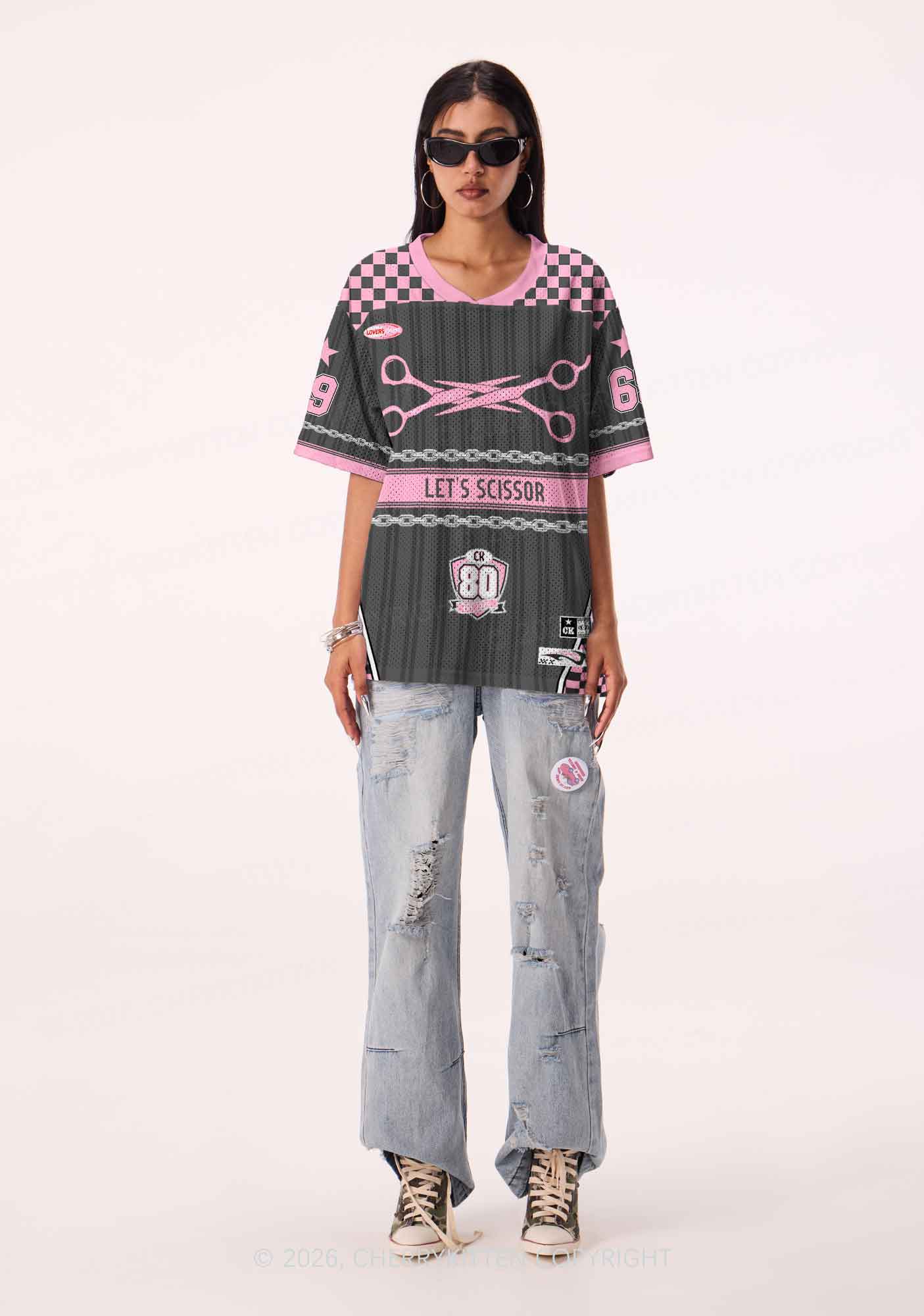 Lets Scissor Pride Y2K Sport Jersey Shirts Cherrykitten