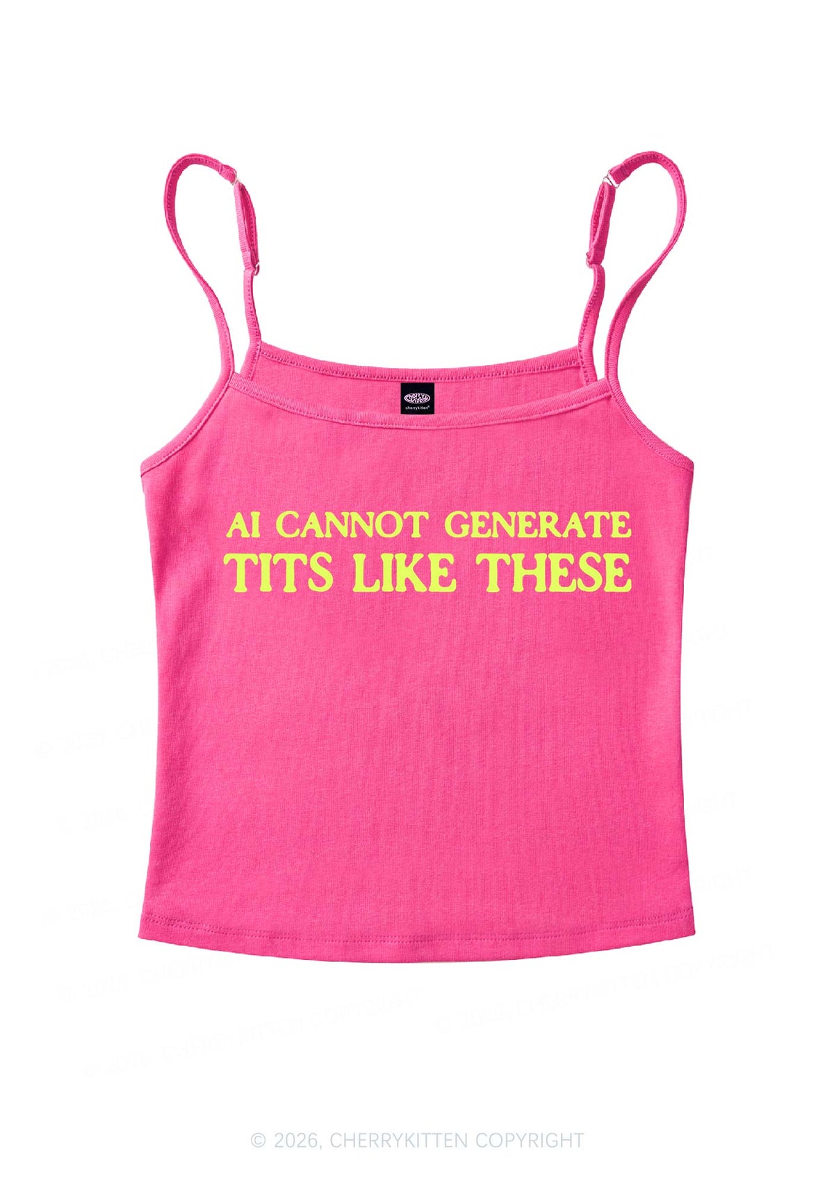 Ai Cannot Generate Txts Y2K Spaghetti Strap Cami Cherrykitten
