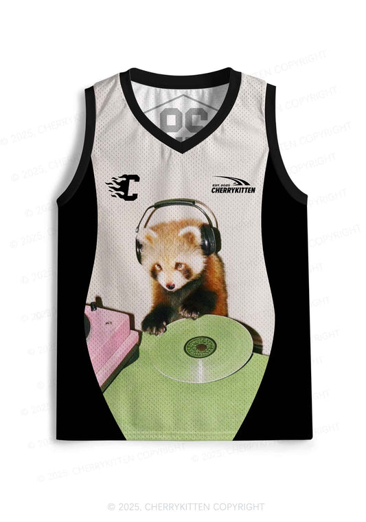 Custom Red Panda DJ Y2K Sport Jersey Tank Cherrykitten