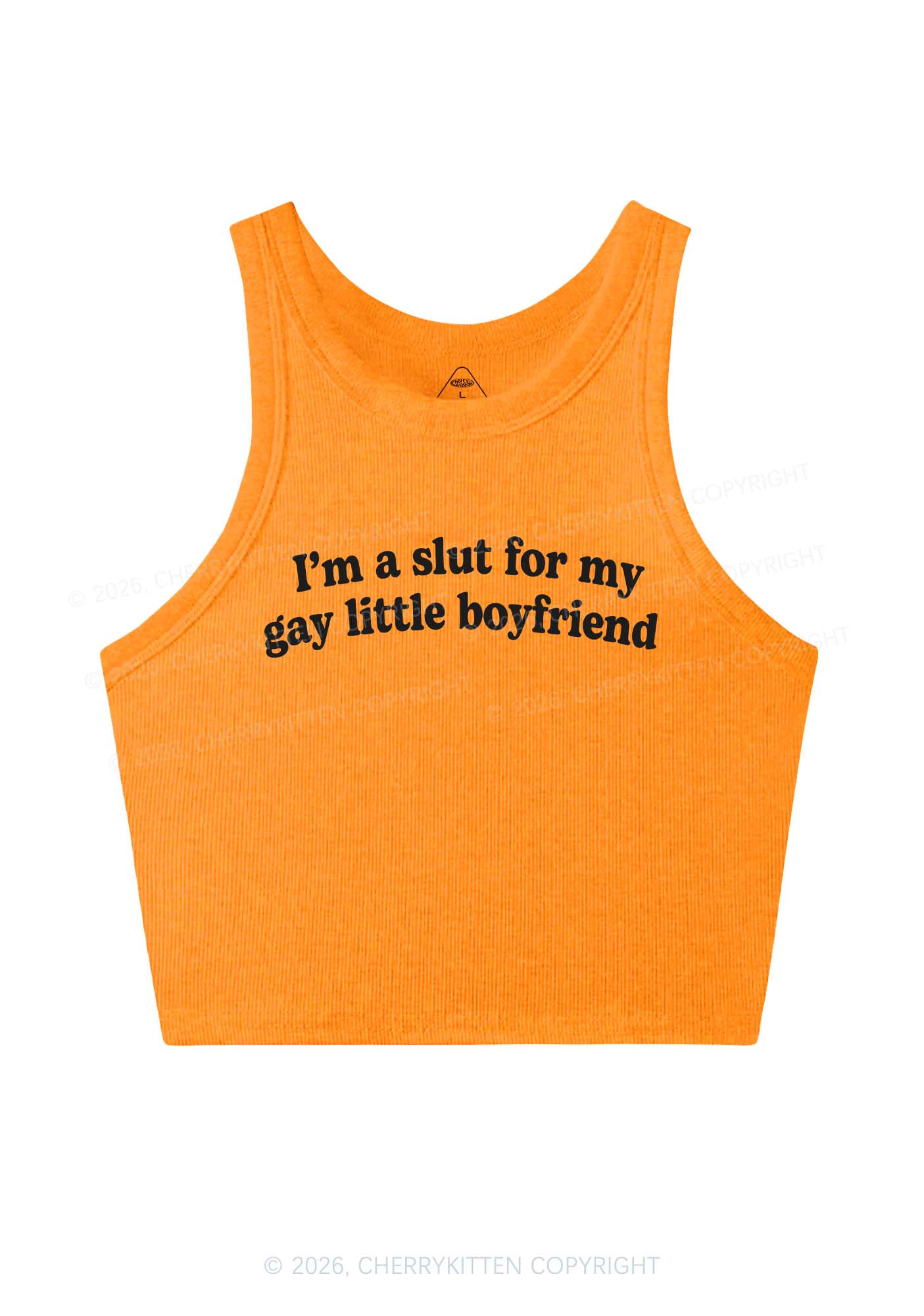 Slxt For My Gay BF Y2K Valentine's Day Crop Tank Top Cherrykitten