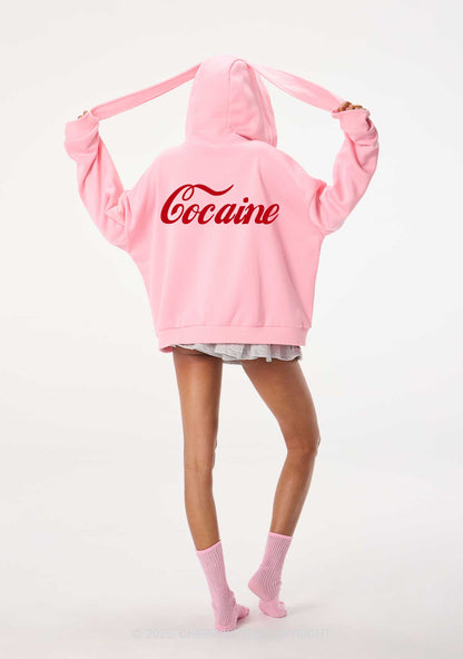 Special Cola Y2K Bunny Ear Zip Hoodie Cherrykitten