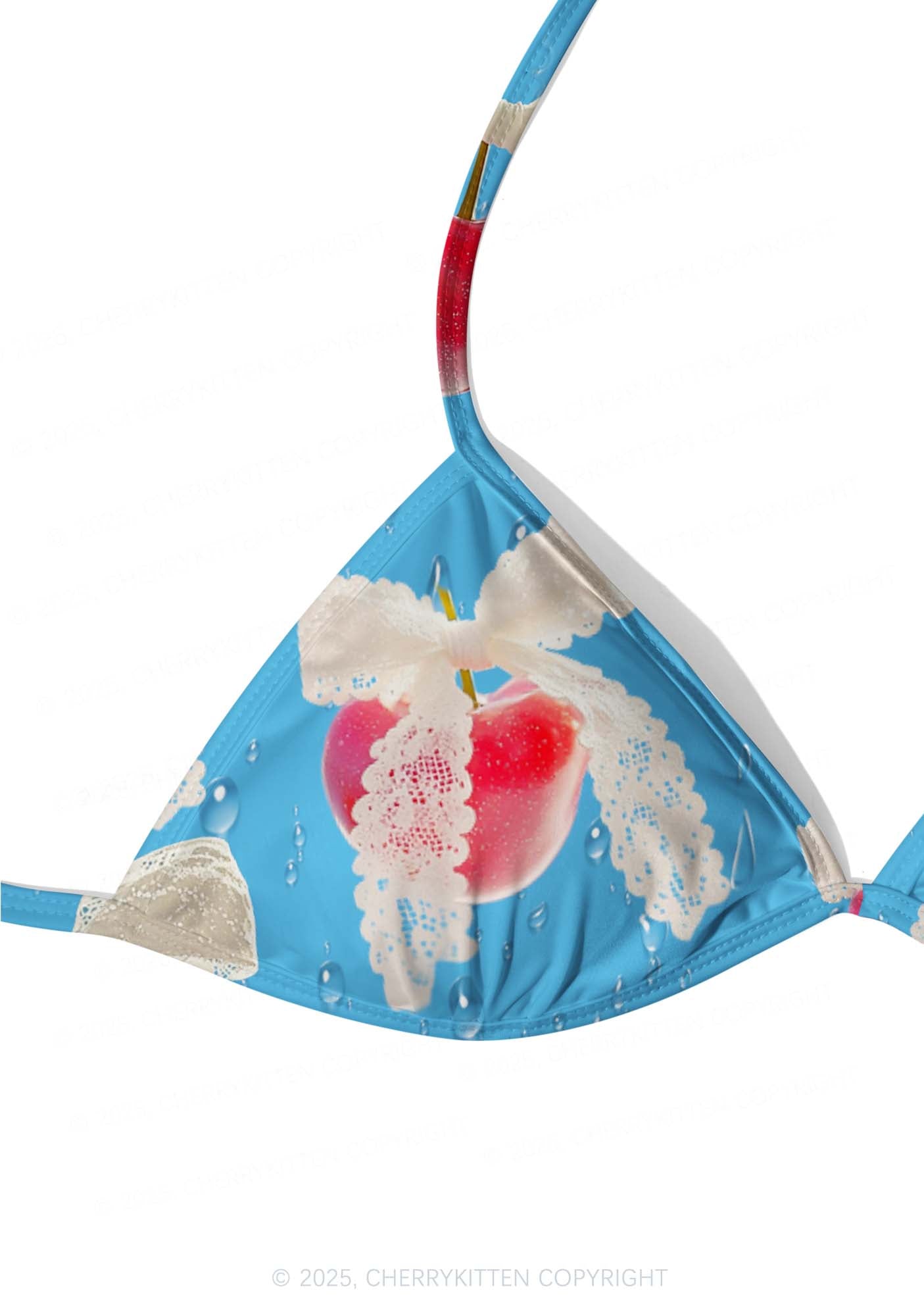 Lace Cherry Y2K Print Bikini Set Cherrykitten
