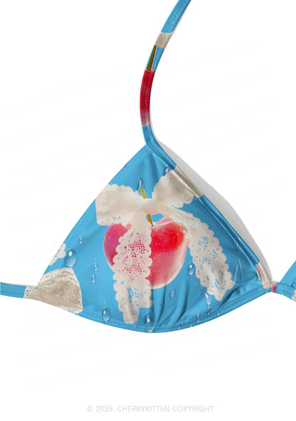 Lace Cherry Y2K Print Bikini Set Cherrykitten
