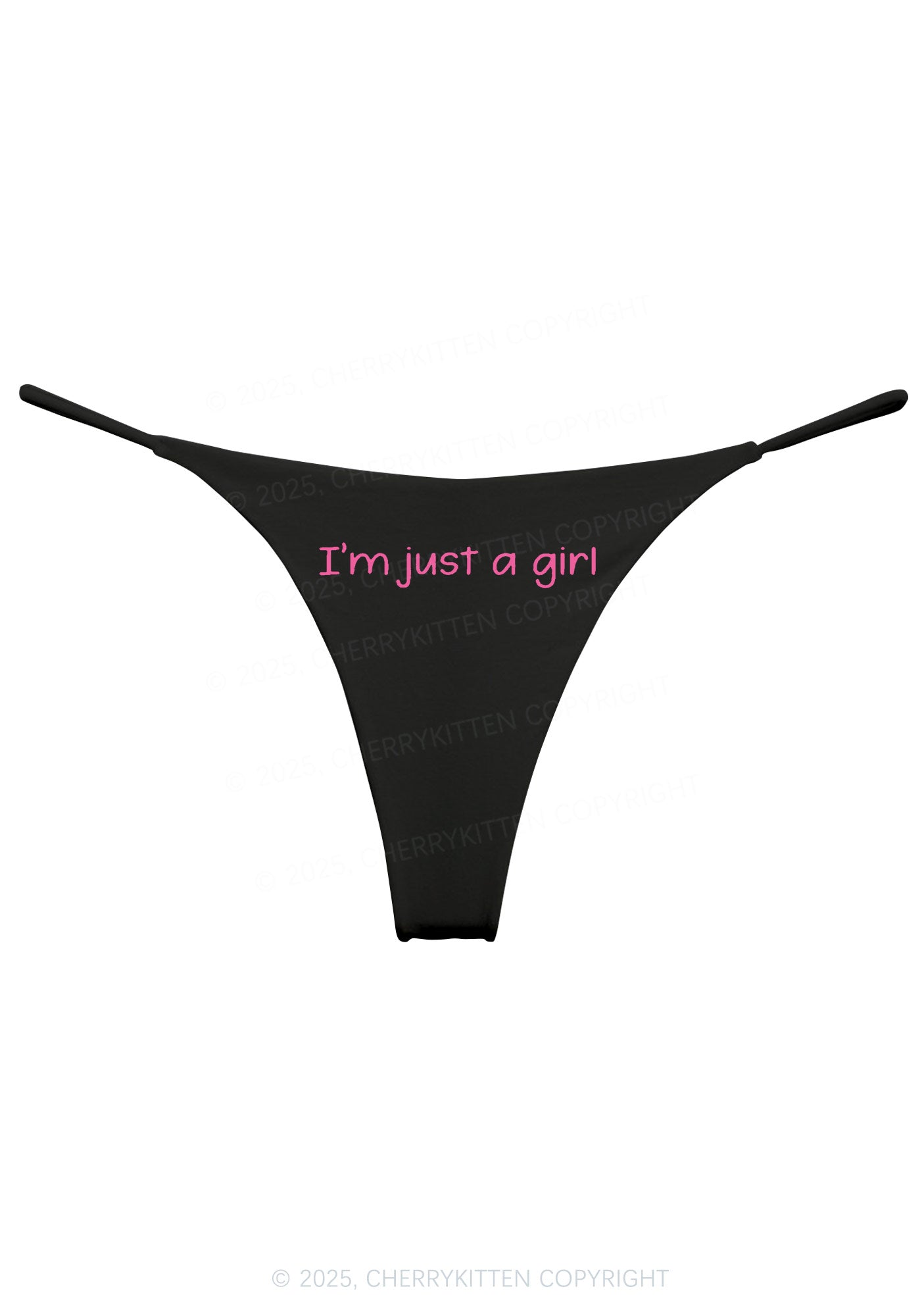 Im Just A Girl Y2K Bikini String Thong Cherrykitten