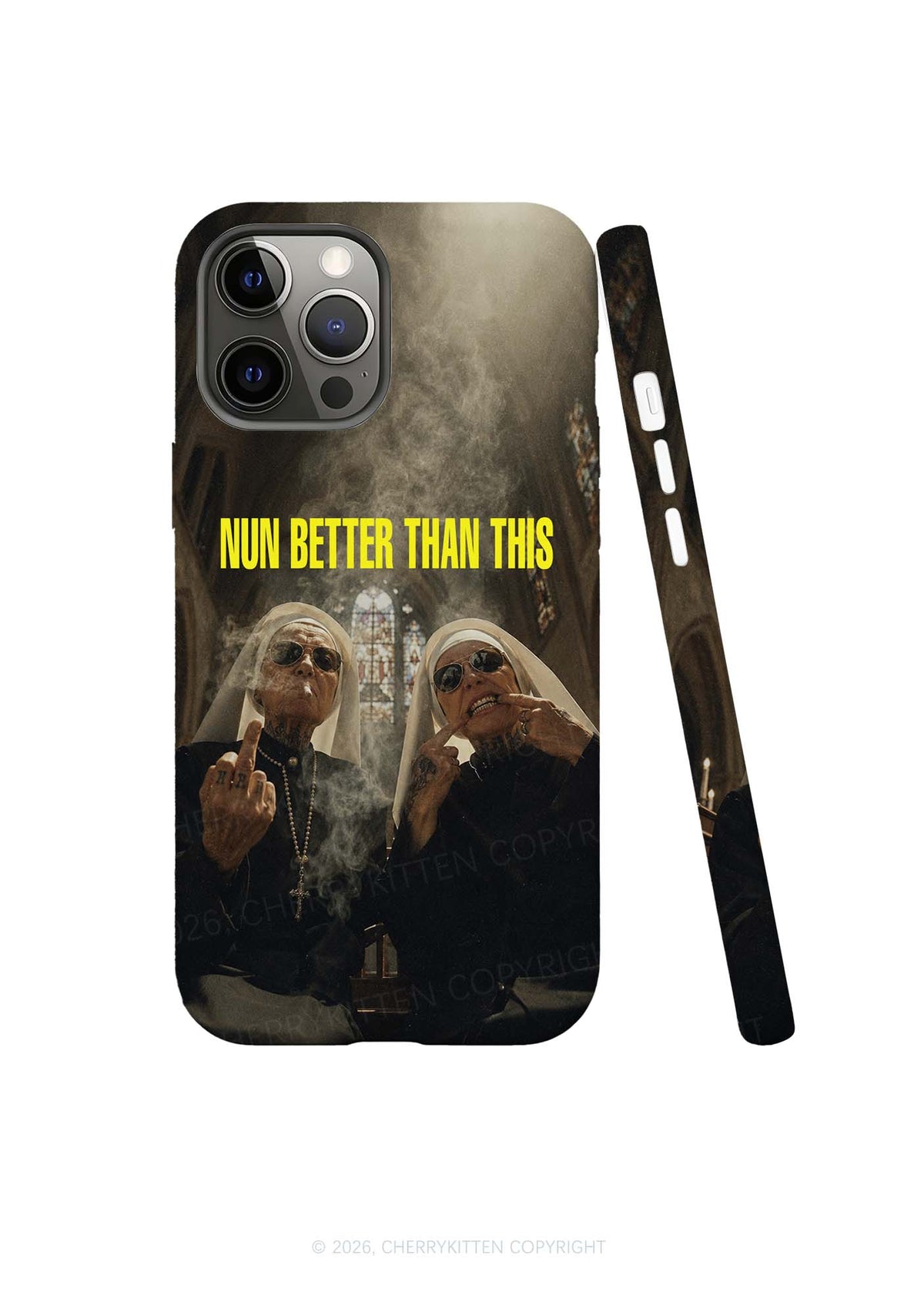 Brown Nun Better Than This Y2K Phone Case Cherrykitten