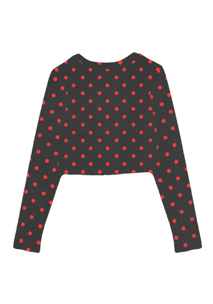 Goth Slxt Y2K Mesh Long Sleeve Crop Top Cherrykitten