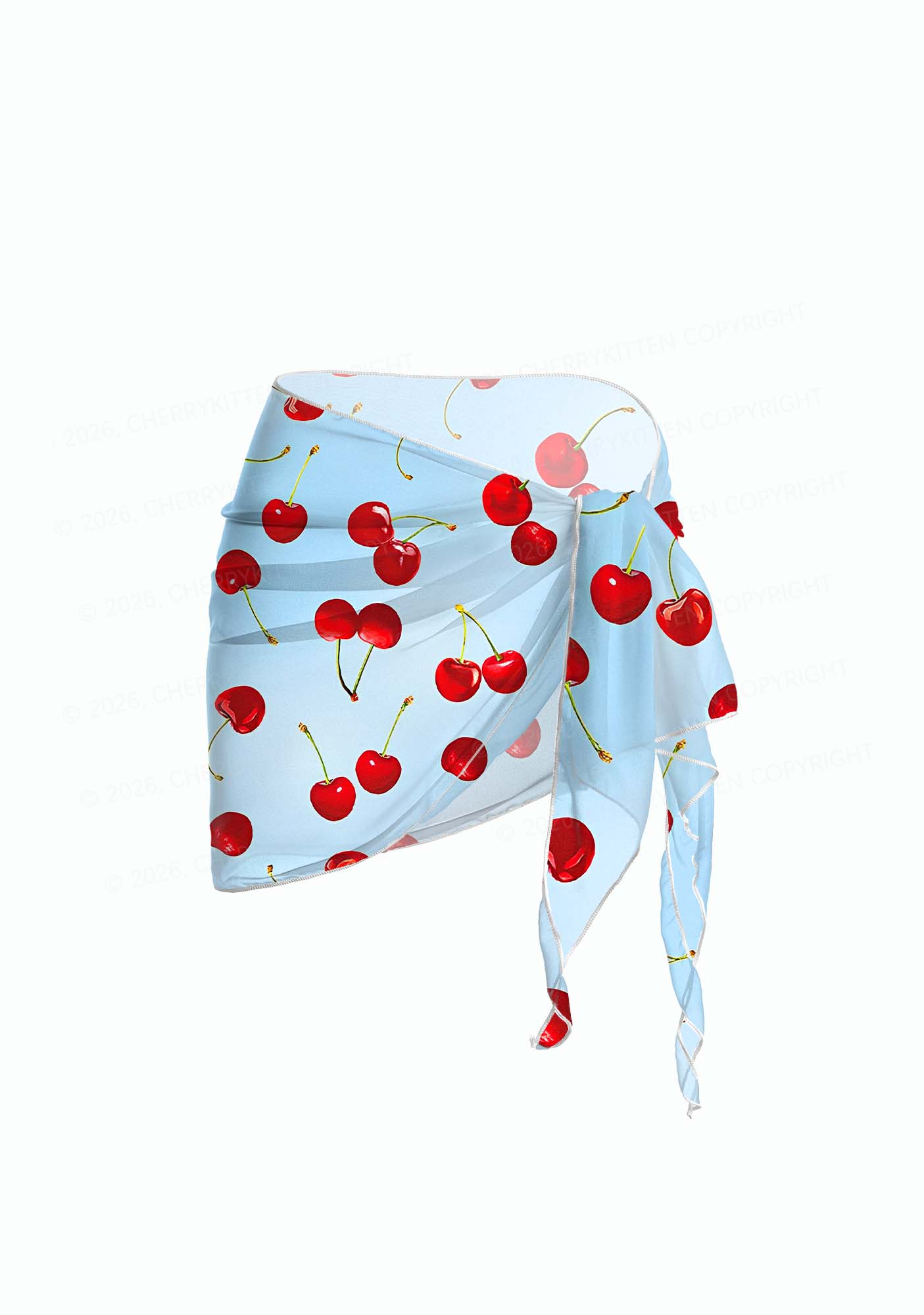 Cherry Sky Y2K Print Bikini Set Cherrykitten
