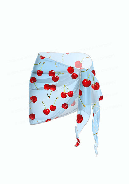 Cherry Sky Y2K Print Bikini Set Cherrykitten