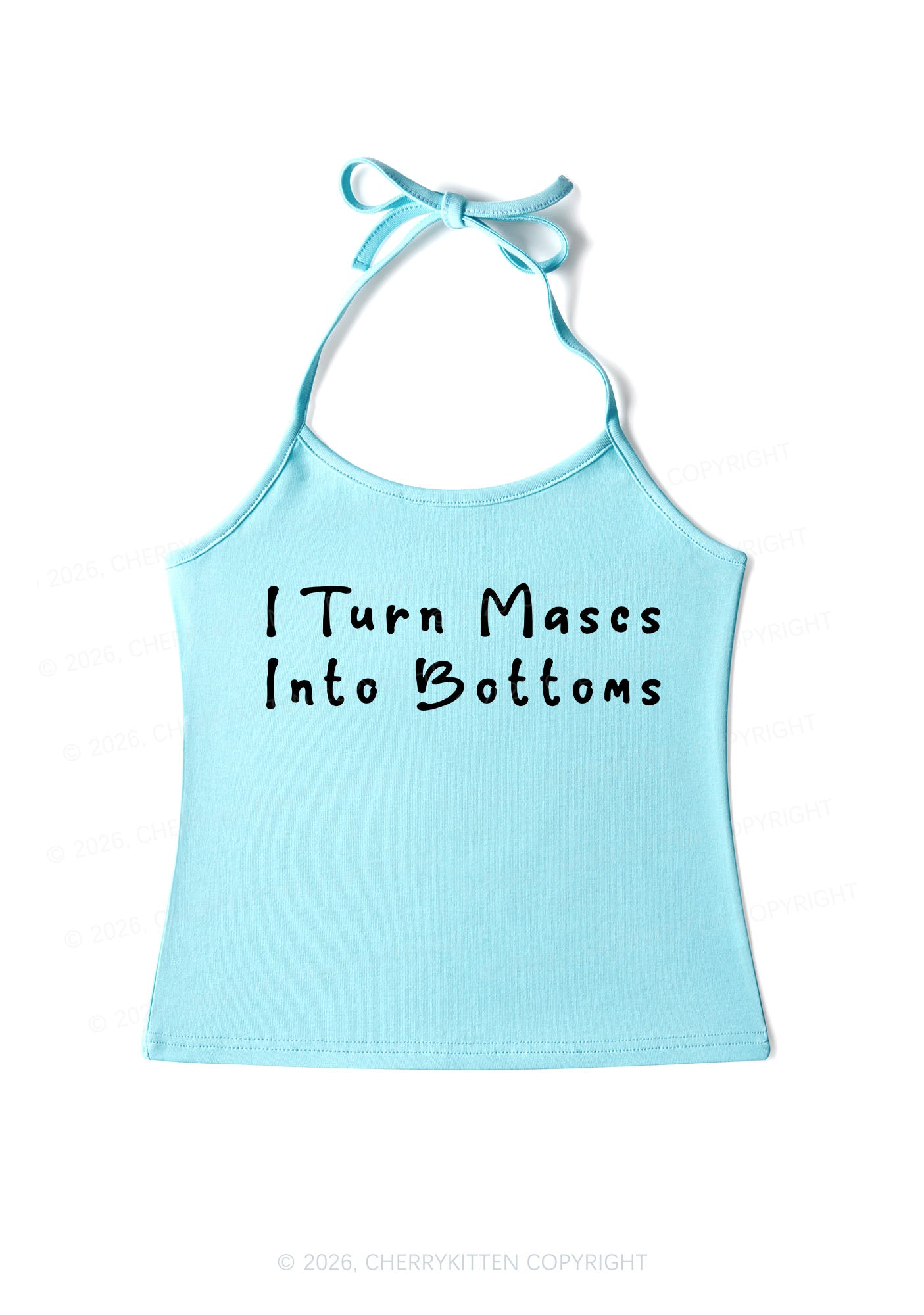 Turn Mascs Into Bottoms Pride Y2K Halter Neck Cami Cherrykitten