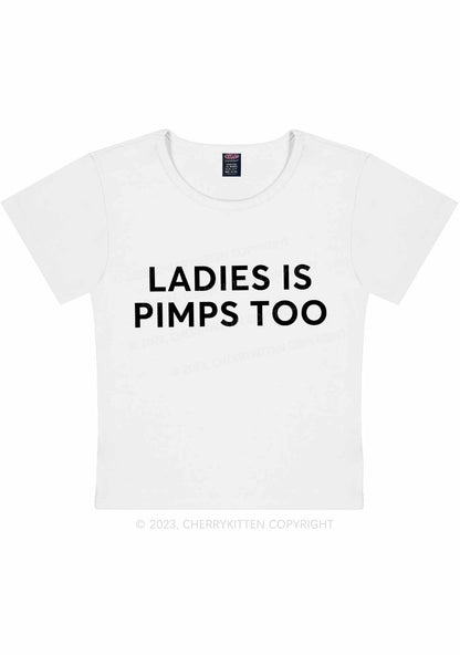 Curvy Ladies Is Pimps Y2K Baby Tee Cherrykitten