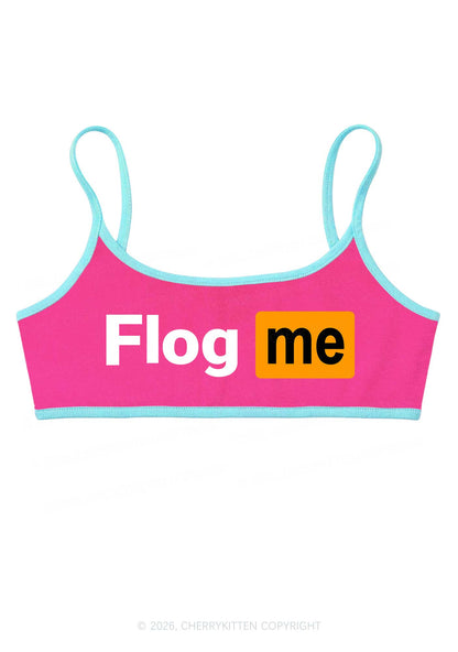Flog Me Y2K Super Crop Cami Cherrykitten