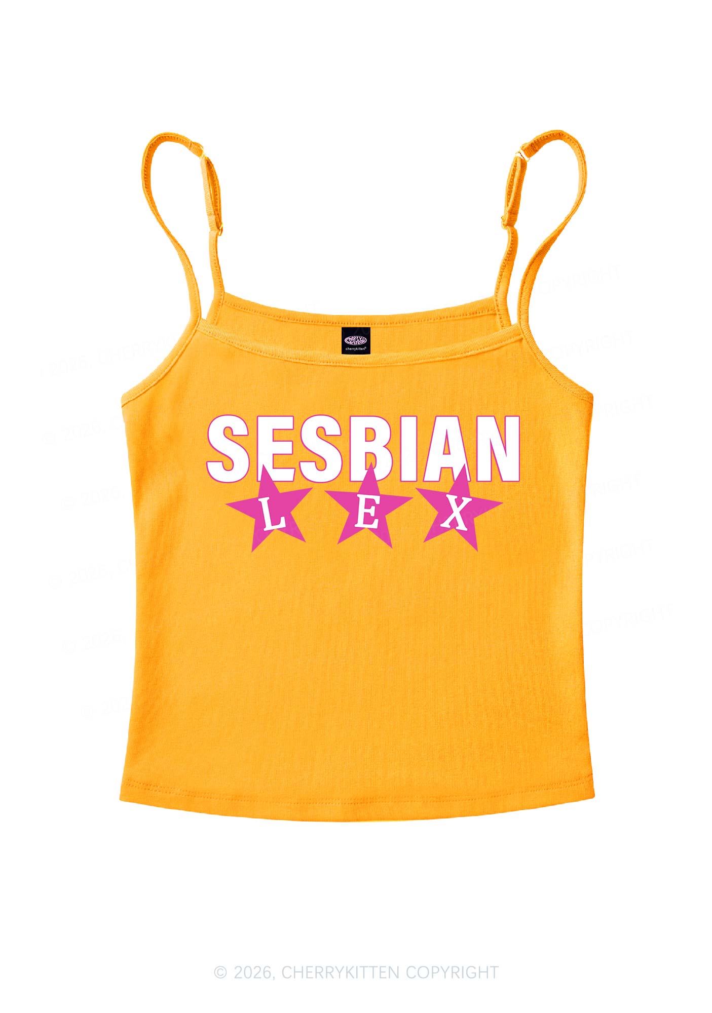 Sesbian Lex Pride Y2K Spaghetti Strap Cami Cherrykitten