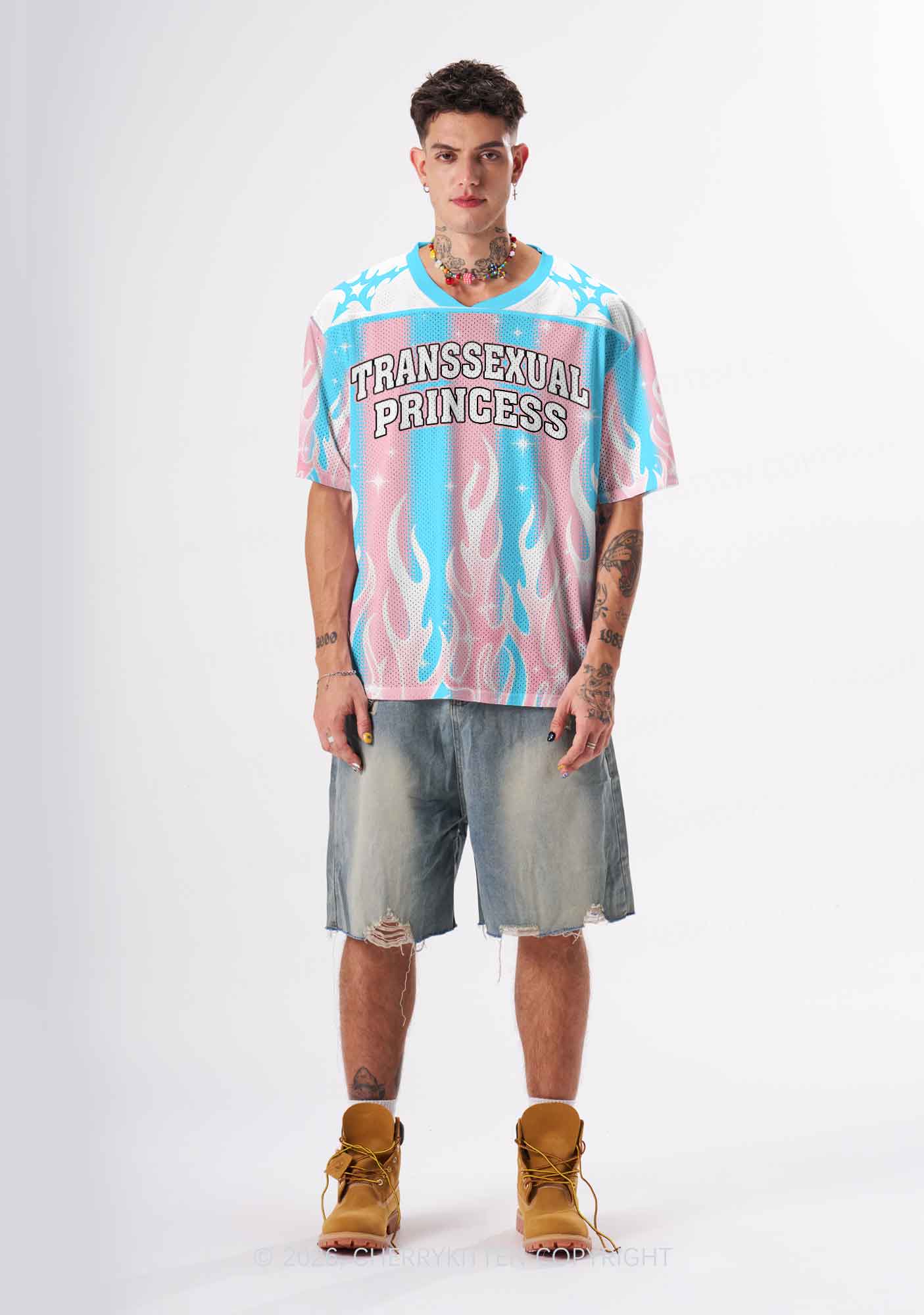 Transsexual Princess Pride Y2K Sport Jersey Shirts Cherrykitten