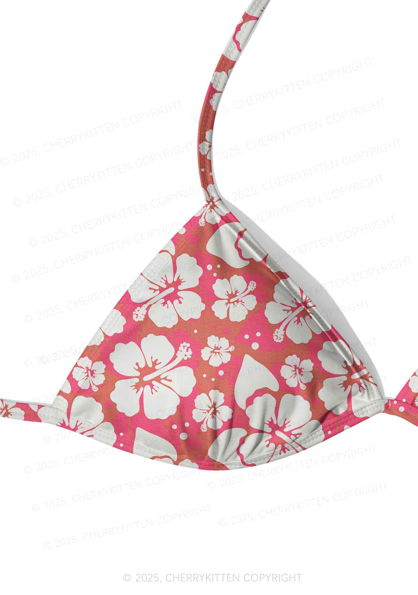 Tropical Flower Y2K Print Bikini Set Cherrykitten
