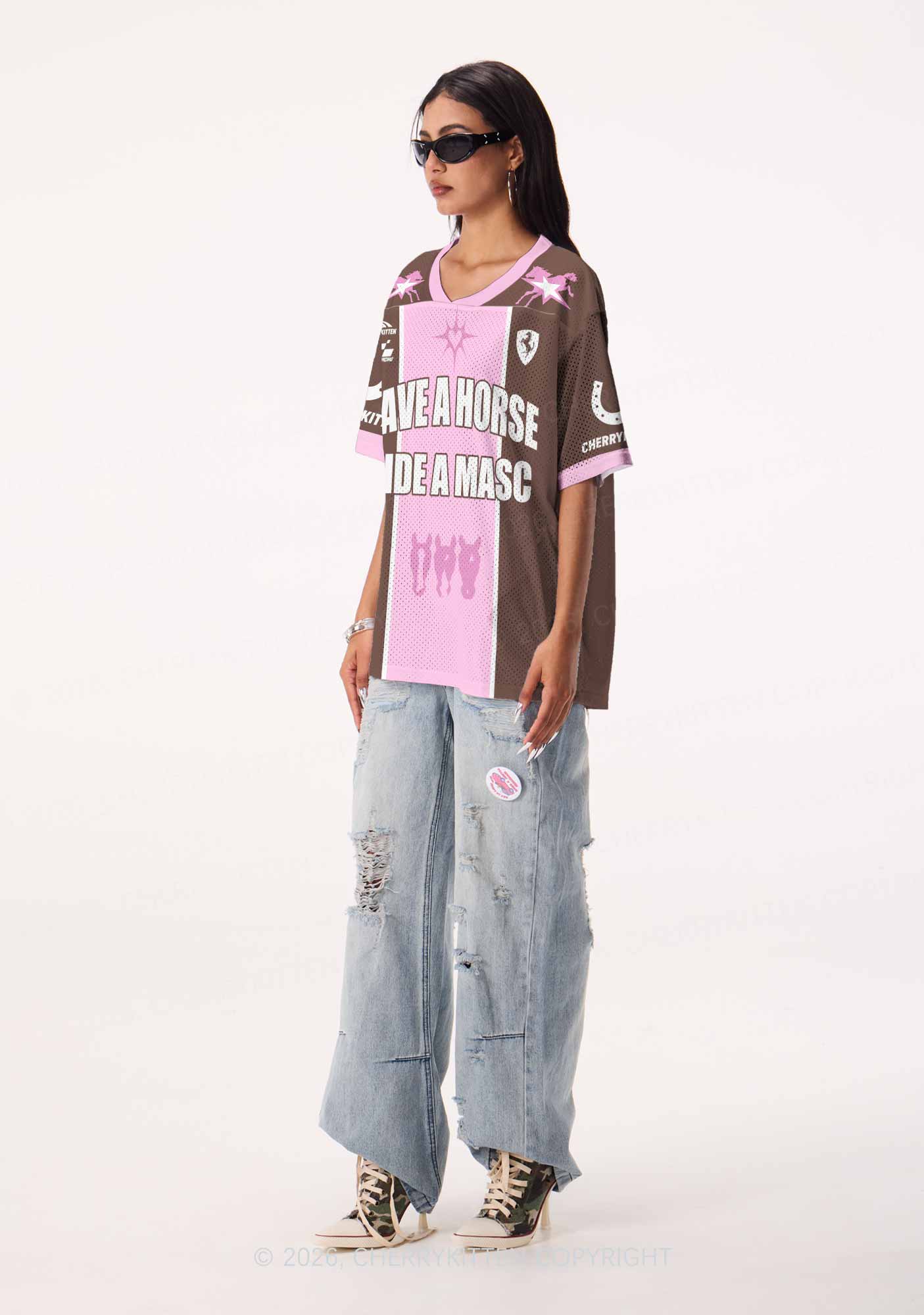 Save A Horse Ride A Masc Pride Y2K Sport Jersey Shirts Cherrykitten