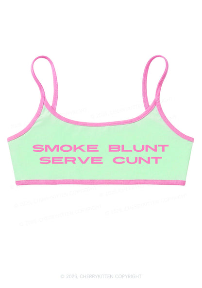Smoke Blunt Y2K Super Crop Cami Cherrykitten