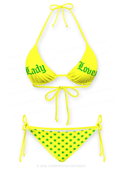 Lady Lover Pride Y2K Print Bikini Set Cherrykitten