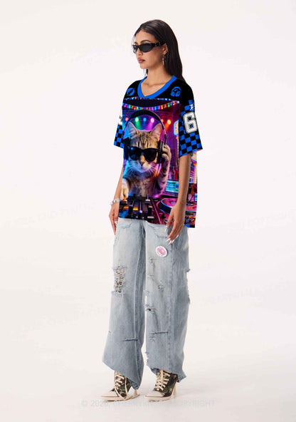 DJ Cat Rave Y2K Sport Jersey Shirts Cherrykitten