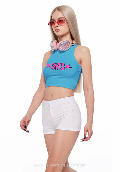 Proud Hater Y2K Crop Tank Top Cherrykitten