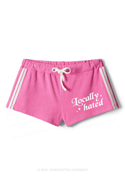 Locally Hated Y2K Drawstring Mini Shorts Cherrykitten