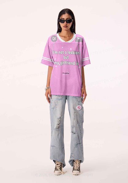 My Girlfriend Is Lesbian Pride Y2K Sport Jersey Shirts Cherrykitten