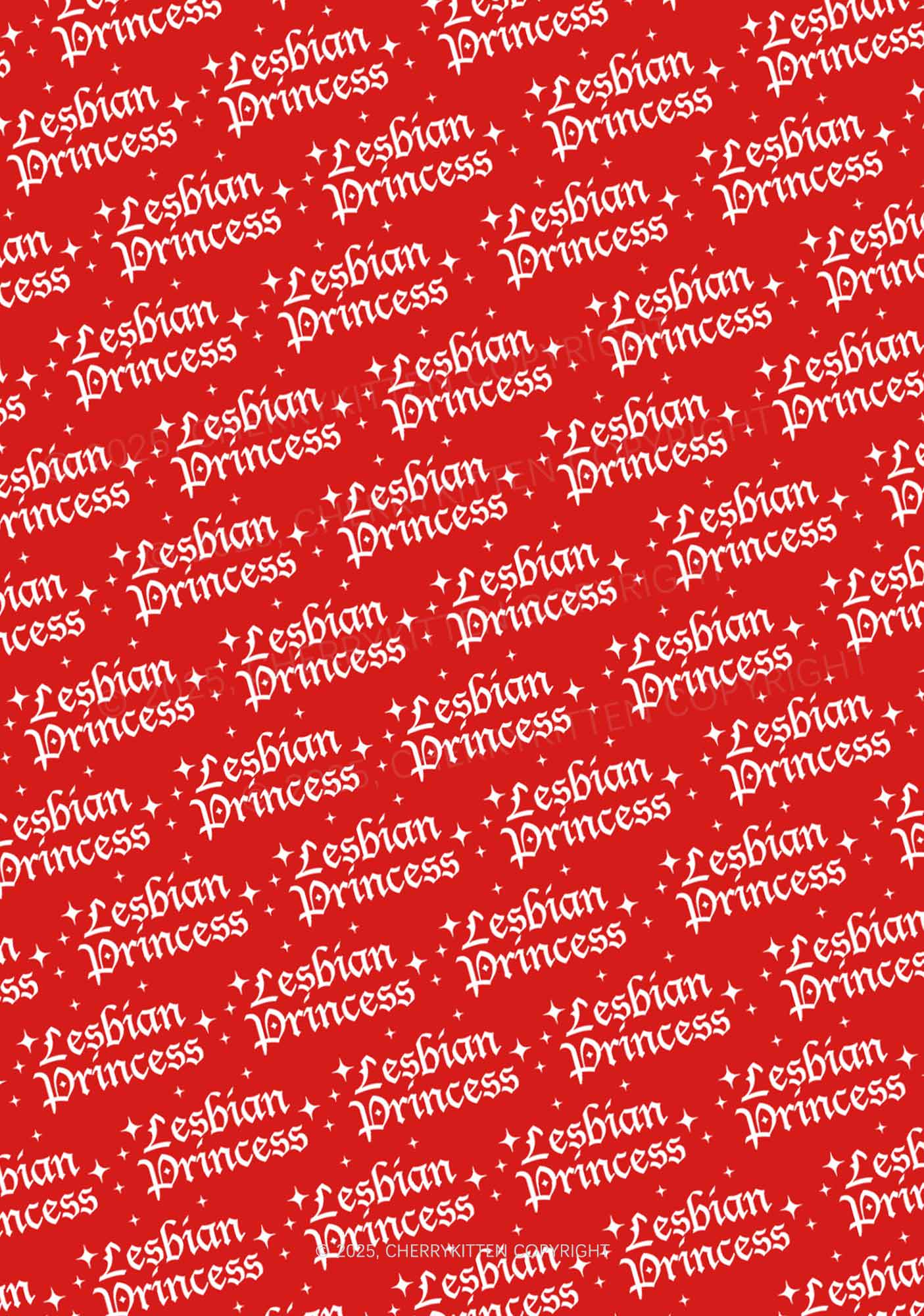 Lesbian Princess Pride Y2K Print Cami Crop Top Cherrykitten