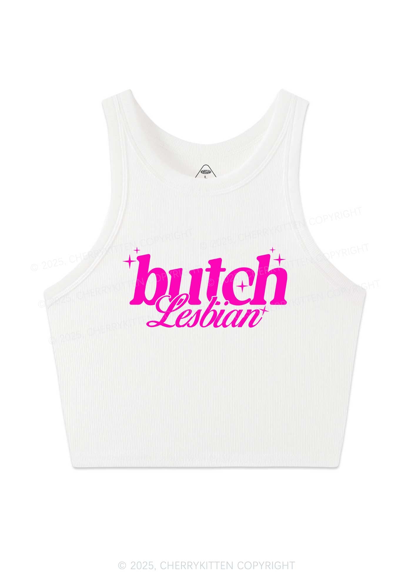 Butch Lesbian Y2K Crop Tank Top Cherrykitten