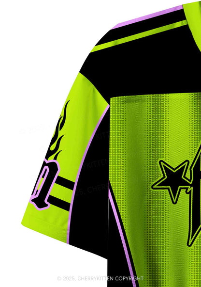 Custom Faggot Stars Pride Y2K Crop Sport Jersey Shirts Cherrykitten