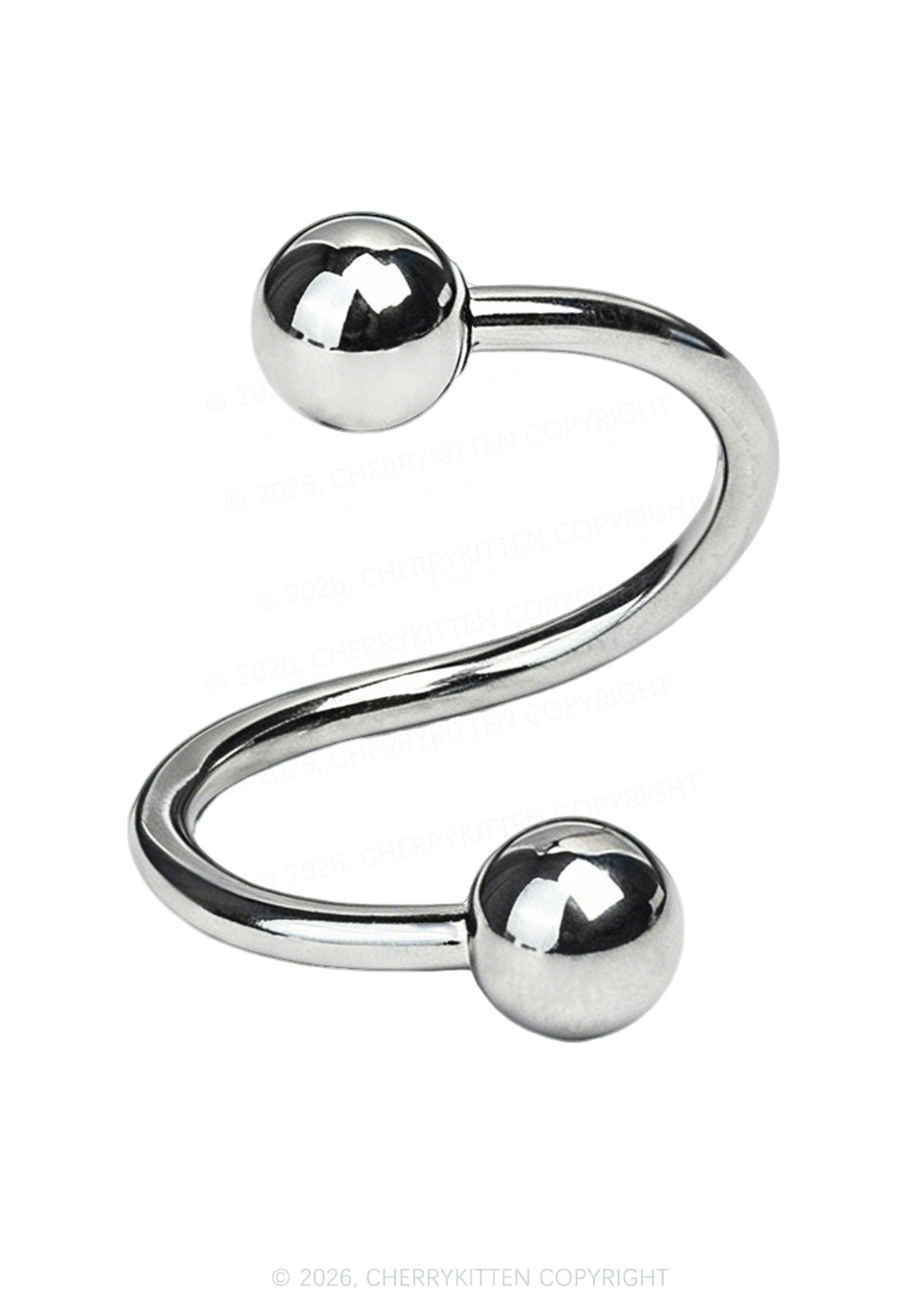 1pc S Shape Lip Ring Y2K Piercing Cherrykitten