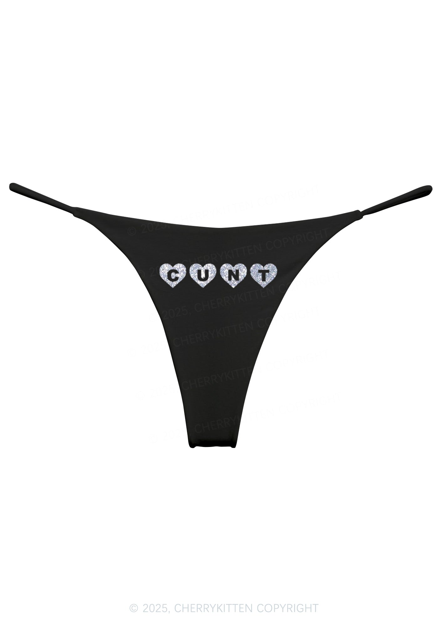 Glitter Love Cxxt Y2K Bikini String Thong Cherrykitten