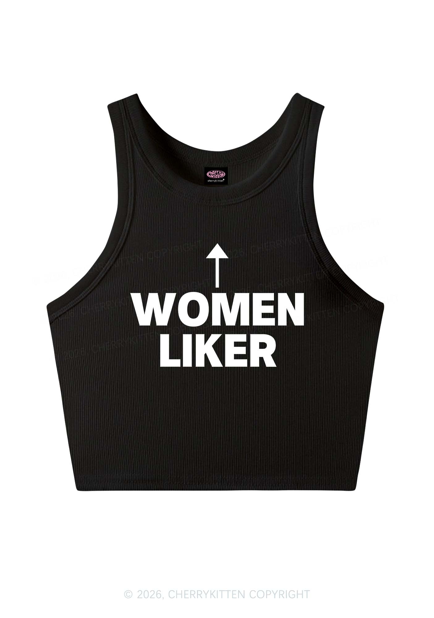 Women Liker Pride Y2K Crop Tank Top Cherrykitten