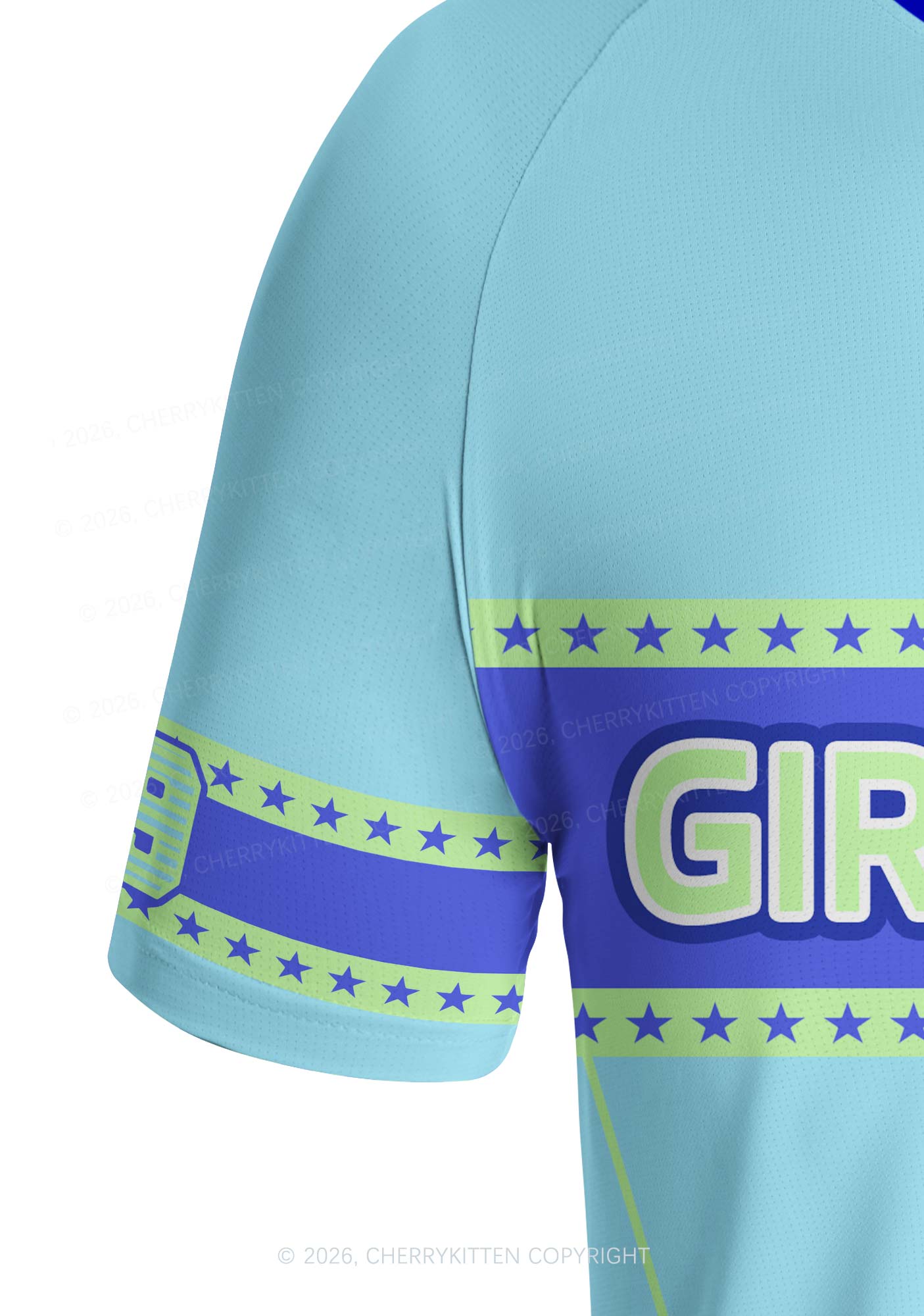 Blue Girl Kisser Pride Y2K Football Jersey Shirts Cherrykitten